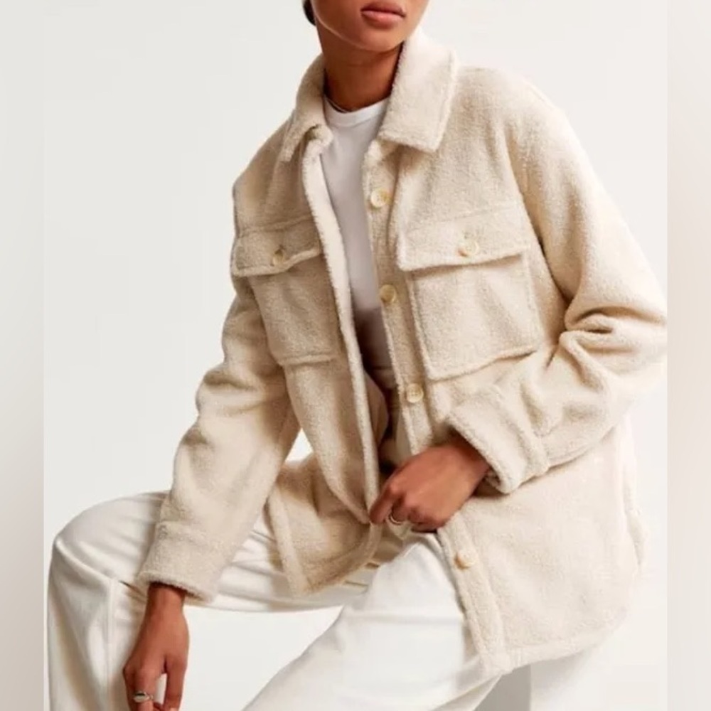 Abercrombie and Fitch Sherpa Shirt Jacket